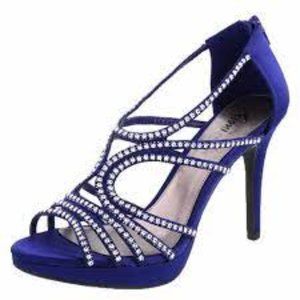 W's 9.5 Fioni Night - Klubbin Heels Cobalt Blue